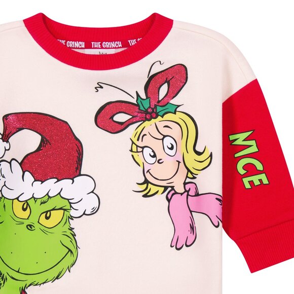 The Grinch Dr. Seuss Unisex Sweatshirt, Sizes 12M-5T, Naughty or Nice, NWT - Picture 6 of 7